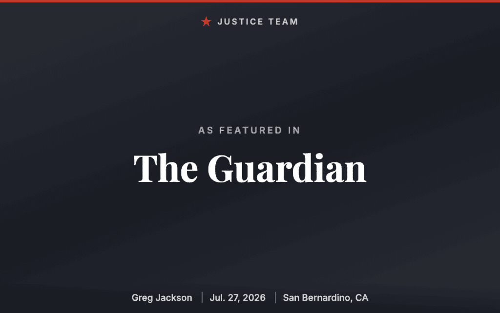 Greg Jackson of the Simon Law Group featured in The Guardian, July 2026